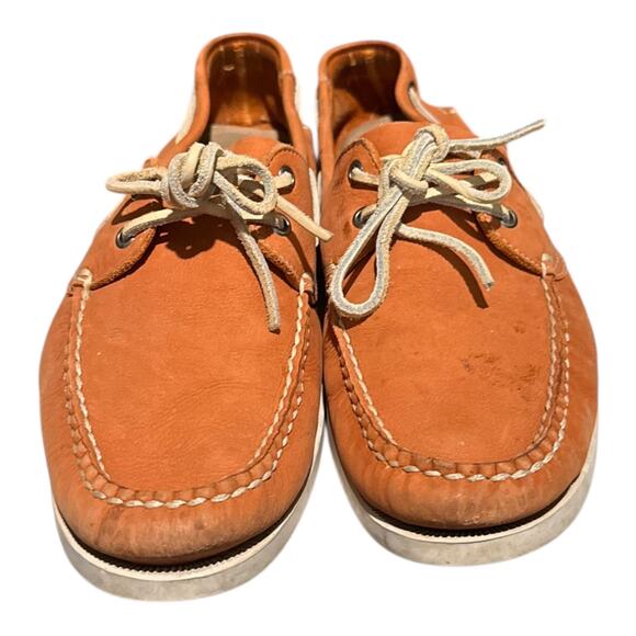 1901 Nordstrom Boat Shoes Orange Leather Men’s 10.5 M main image 9